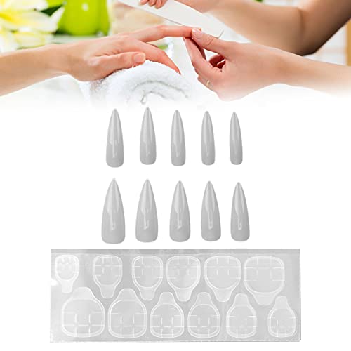 10pcs Professional Nail Tips, Wearable Artificial False Nails Manicure Tool f...