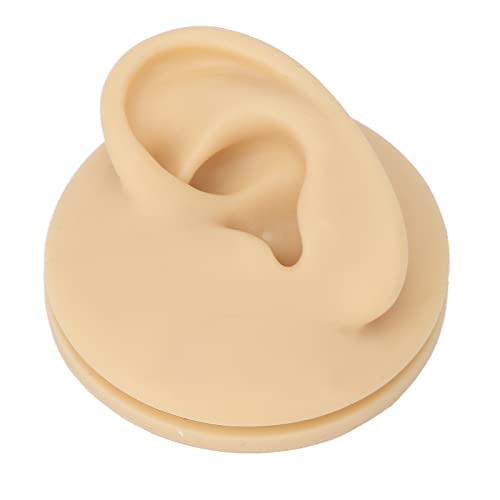 Silicone Ear Model,Flexible Simulation Ear Display Model Left Ear Model Soft ...