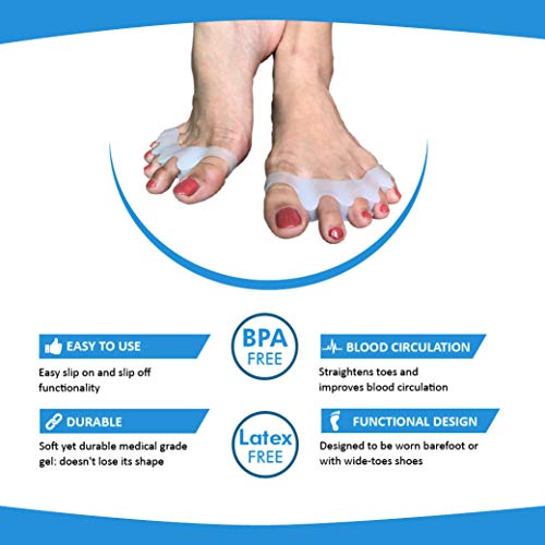 Agile Toes: Toe Separator Toe Spreader Toe Spacer Toe Divider for Therapeutic...