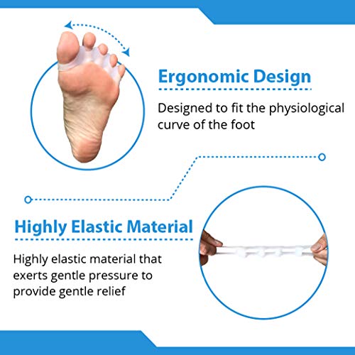 Agile Toes: Toe Separator Toe Spreader Toe Spacer Toe Divider for Therapeutic...