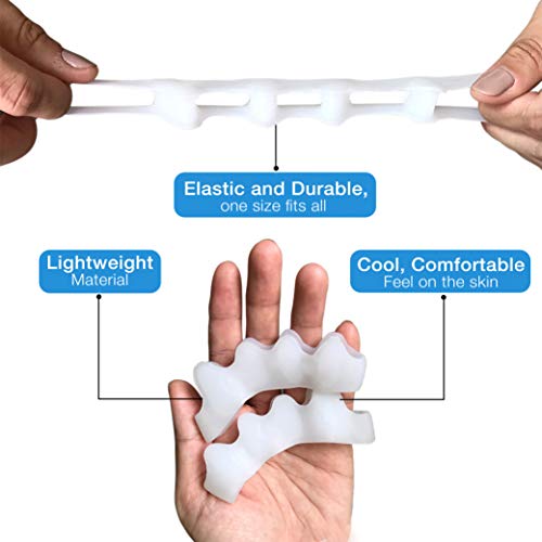 Agile Toes: Toe Separator Toe Spreader Toe Spacer Toe Divider for Therapeutic...