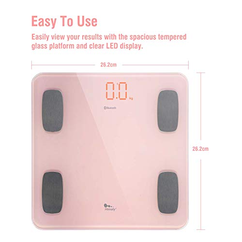 Body Fat Scale Smart BMI Scale Digital Bathroom Wireless Weight Scale, Body C...