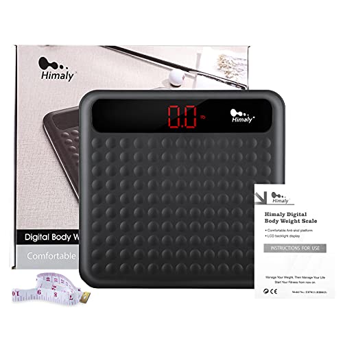 Digital Body Weight Bathroom Scale, High Precision Measurements Scales with L...