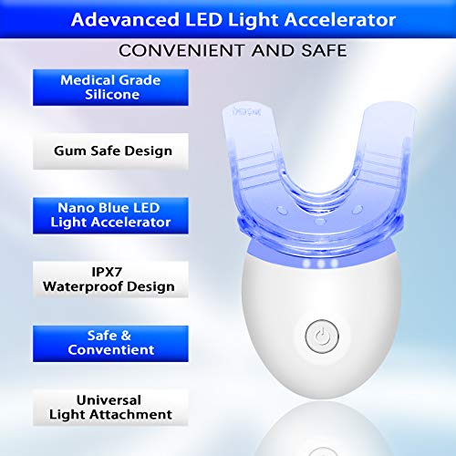 Agoal Teeth Whitening, Teeth Whitening Kit with LED Light, Non-Sensitive Teet...