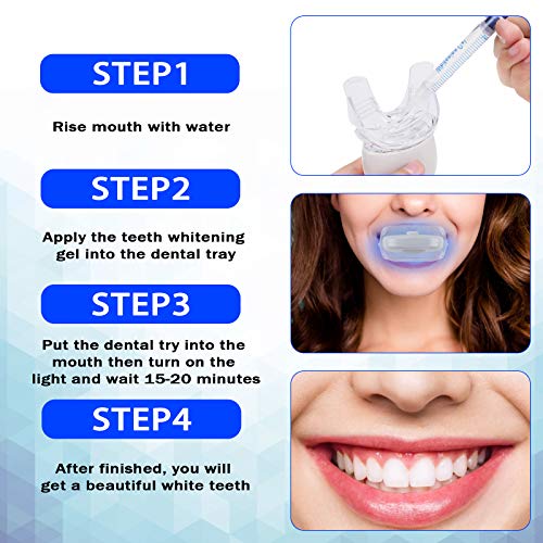 Agoal Teeth Whitening, Teeth Whitening Kit with LED Light, Non-Sensitive Teet...