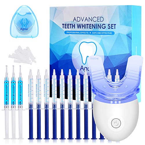 Agoal Teeth Whitening, Teeth Whitening Kit with LED Light, Non-Sensitive Teet...