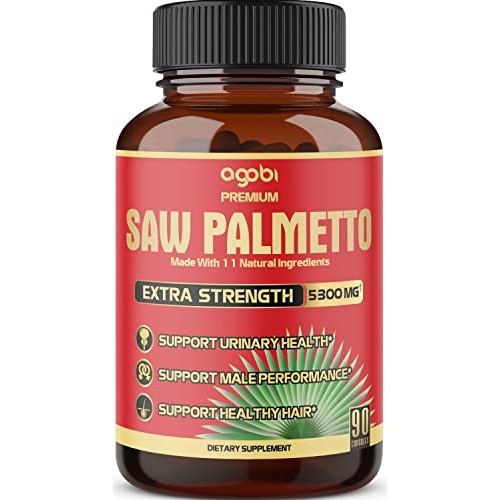 Premium Saw Palmetto Capsules - Equivalent To 5300mg Combined With Ashwagandh...