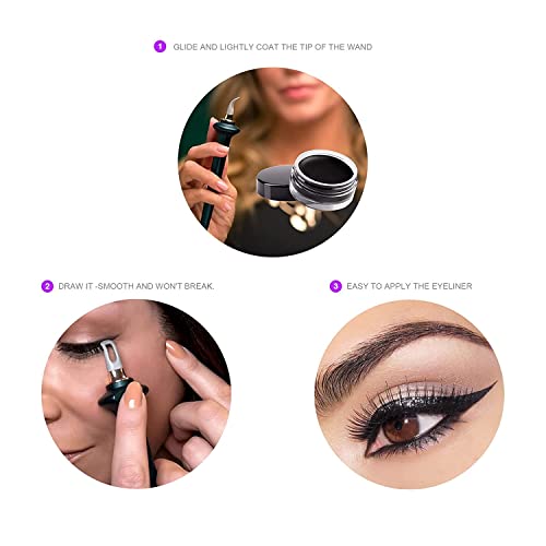 Luxe Long-Wear Eyeliner,Guide Eyeliner Make Up Tool,Guide Wand & Guide Line S...