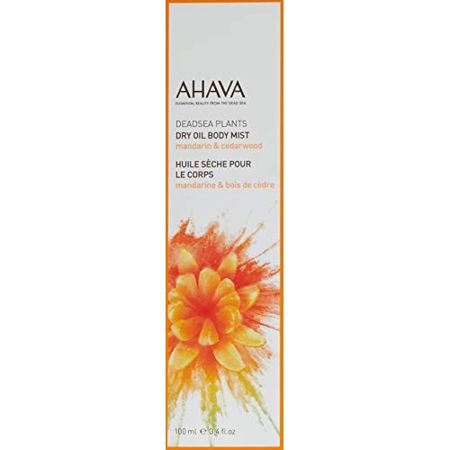 AHAVA Dry Oil Body Mist, Mandarin & Cedarwood 3.4 Fl Oz