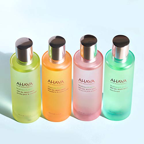 AHAVA Dry Oil Body Mist, Mandarin & Cedarwood 3.4 Fl Oz