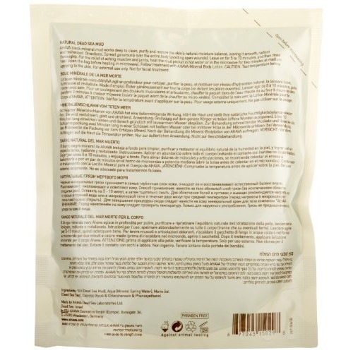 AHAVA Natural Dead Sea Mud for Body, 13.6 oz