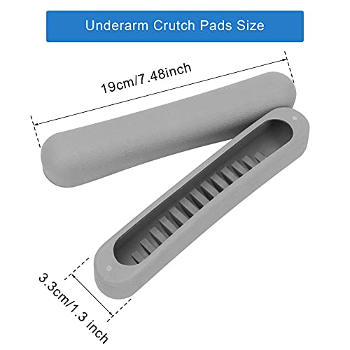 Underarm Crutch Pad, AHIER Replacement Comfort Foam Slip on Top Grip Support ...
