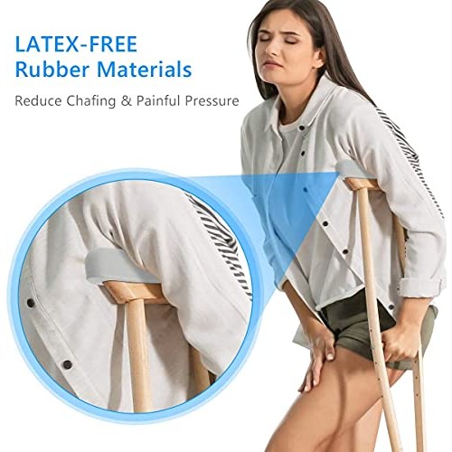 Underarm Crutch Pad, AHIER Replacement Comfort Foam Slip on Top Grip Support ...