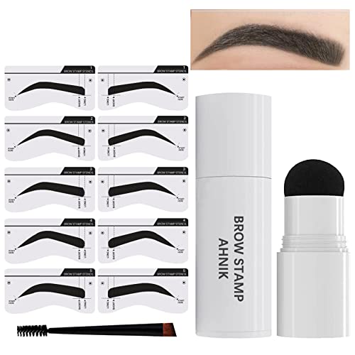 Eyebrow Stamp Stencil Kit Brow Stamp with Reusable Eyebrow Stencil Kit Eye Br...
