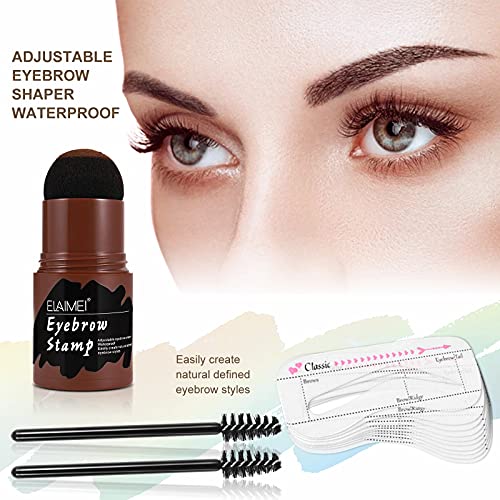 Eyebrow Stamp Stencil Kit, Long Lasting & Waterproof ​Eyebrow Stamp and Shapi...