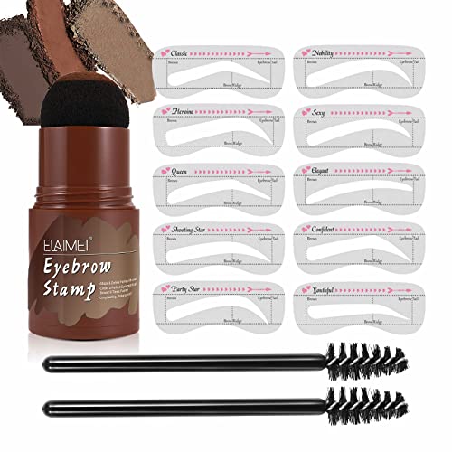 Eyebrow Stamp Stencil Kit, Long Lasting & Waterproof ​Eyebrow Stamp and Shapi...