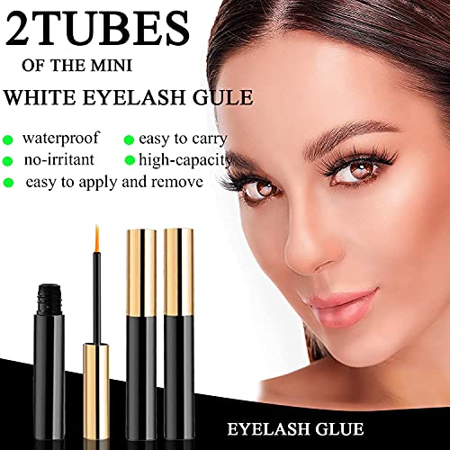 DIY Eyelash Extension Kit, 3D Effect Glue Bonded Band Individual Lashes 24 Cl...