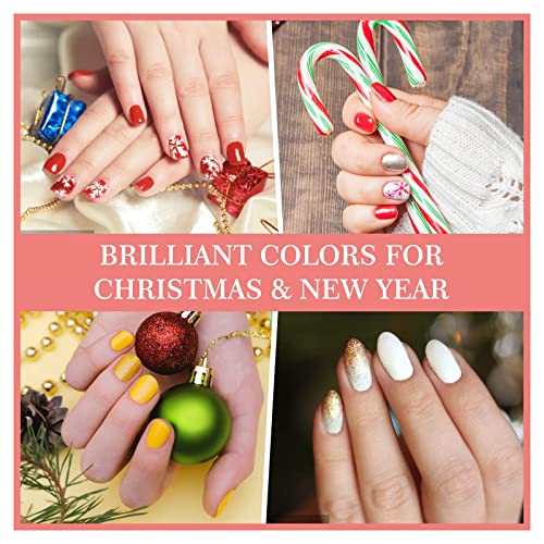 AIBRIT Gel Nail Polish, 20 Colors Gel Polish Set with 4 Pcs Base Coat, No Wip...