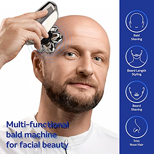 AidallsWellup Men’s 5-in-1 Electric Head Shaver for Bald Men - Head Shaver fo...