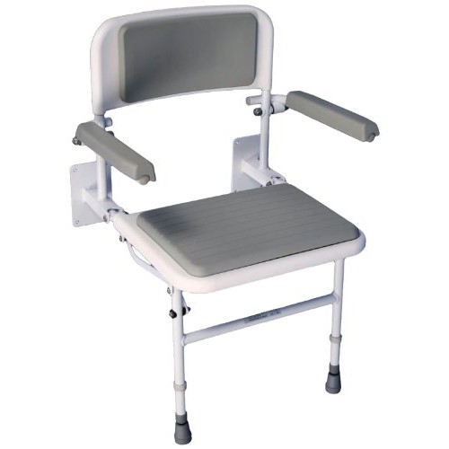 Aidapt Solo Deluxe Shower Seat with Padded Seat and Back
