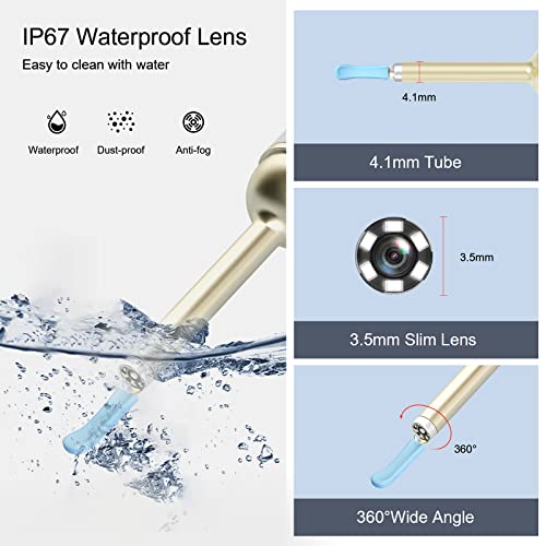 Ear Wax Removal Tool Camera, Wireless HD 1080P Ear Cleaner Endoscope with 3.5...