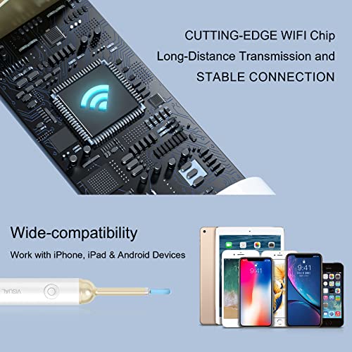 Ear Wax Removal Tool Camera, Wireless HD 1080P Ear Cleaner Endoscope with 3.5...