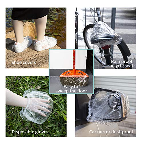 Disposable Shower Caps 100 Pcs - Multi-Purpose Thickening Elastic Bath Cap Pl...