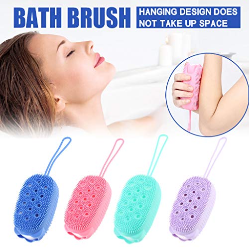 Body Scrubbers Silicone Use in Shower for Women and Men, Exfoliating Silicone...
