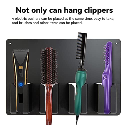 2 Packs Hair Clipper Holder For Barbers Clipper Holder Wall Mount Hair Clippe...