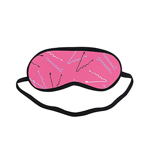 All Polyester Pin Color Hand Drawn Creative Sleeping Eye Masks&Blindfold by S...