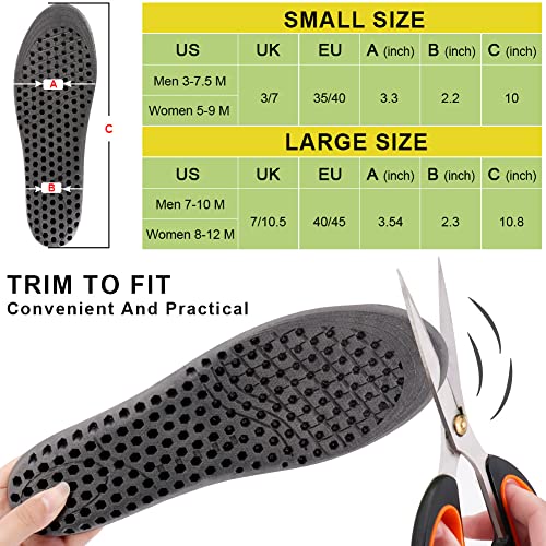 Ailaka 1 Pair Elastic Shock Absorbing Height Increasing Sports Shoe Insoles, ...