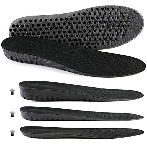 Ailaka 1 Pair Elastic Shock Absorbing Height Increasing Sports Shoe Insoles, ...