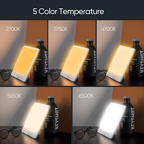 Light Therapy Lamp, AILAMEY Sun lamp with 5 Color Temperature, 5 Adjustable B...