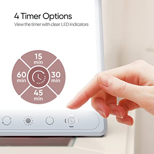 Light Therapy Lamp, AILAMEY Sun lamp with 5 Color Temperature, 5 Adjustable B...