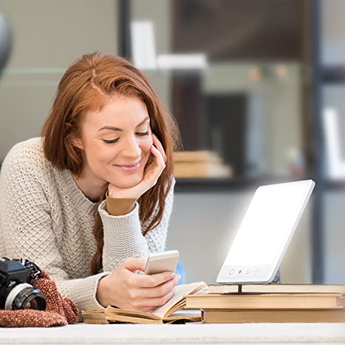 Light Therapy Lamp, AILAMEY Sun lamp with 5 Color Temperature, 5 Adjustable B...