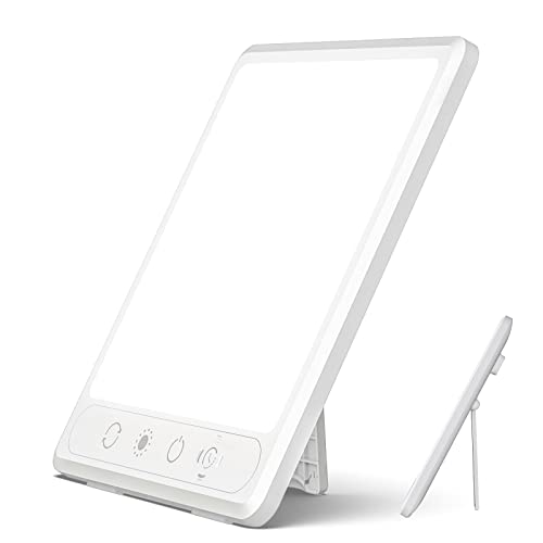 Light Therapy Lamp, AILAMEY Sun lamp with 5 Color Temperature, 5 Adjustable B...