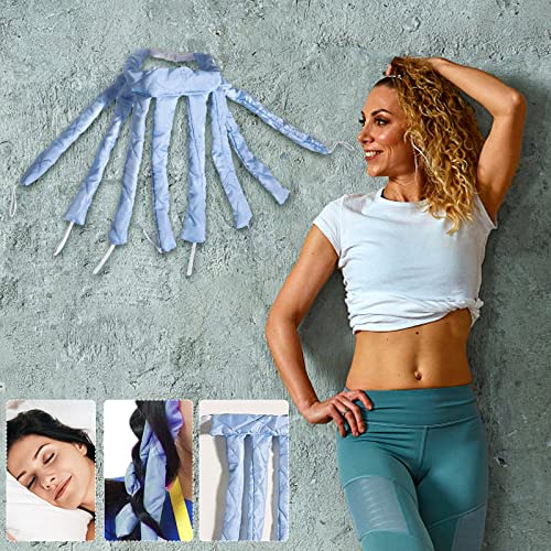 Heatless Curling Rod Headband，Lazy Curling Tool for Long HairSoft Silk Sleep...