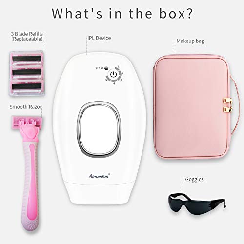 [FDA Cleared] IPL Hair Removal Aimanfun At-Home Laser Hair Removal for Women ...