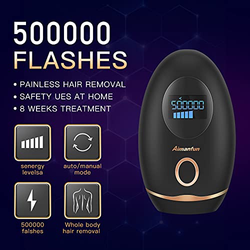 Hair Removal for Women Permanent Hair Removal Device 500,000 Flashes Painless...