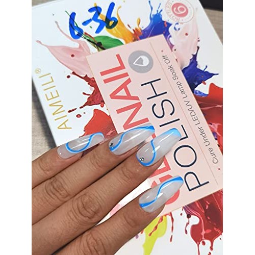 AIMEILI Builder Base Clear Sheer Color Gel, No Need Slip Solution Builder Ext...