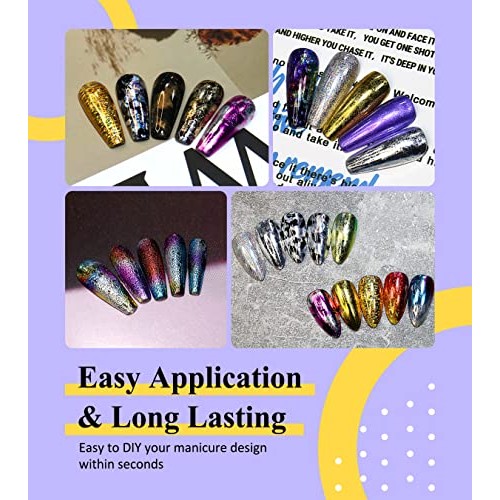 AIMEILI Nail Foil Nail Art Foil Glue Gel for Foil Stickers Nail Glue Transfer...