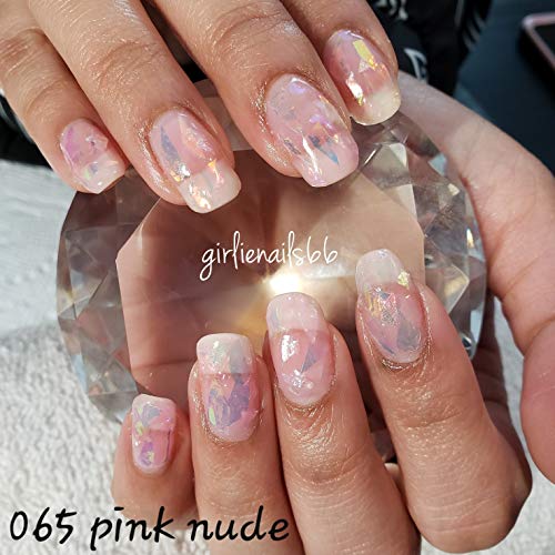 AIMEILI Soak Off UV LED Gel Nail Polish Natural Sheer Pink Color Gel Set Of 4...
