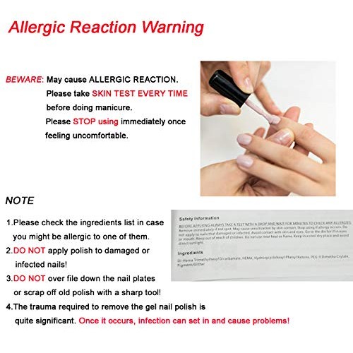 AIMEILI Soak Off UV LED Gel Nail Polish Natural Sheer Pink Color Gel Set Of 4...