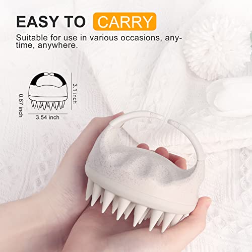 AIMIKE Hair Scalp Massager Shampoo Brush, Soft Silicone Scalp Brush Hair Scru...