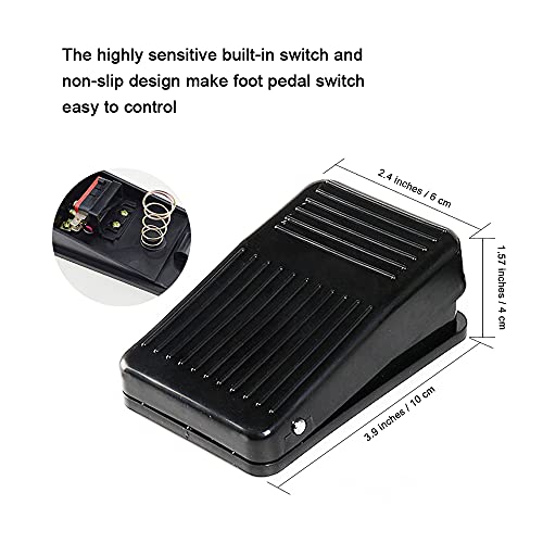 Tattoo Foot Pedal - AIMOM Tattoo Foot Pedal Switch Non-Slip Tattoo Foot Switc...