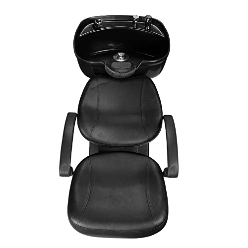 Ainfox Shampoo Barber Backwash Chair, ABS Plastic Shampoo Bowl Sink Chair for...