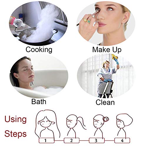 Shower Caps, 3 PACK Bath Cap for Women Waterproof & Adjustable Double Layered...