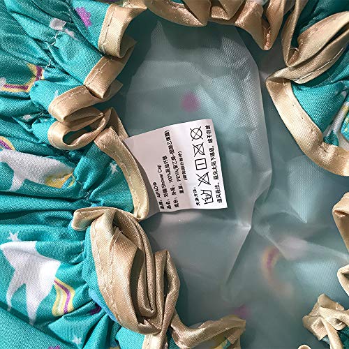 Shower Caps, 3 PACK Bath Cap for Women Waterproof & Adjustable Double Layered...