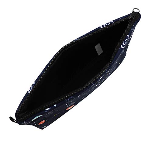 Cute Travel Makeup Bag Cosmetic Bag Small Pouch Gift for Women (Space)