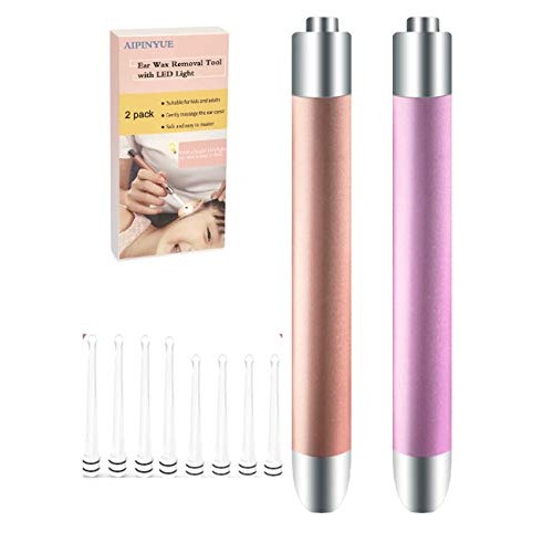 Ear Pick，Ear Wax Removal Tool，LED Lights Ear Cleaning Kit，Updated Version ...